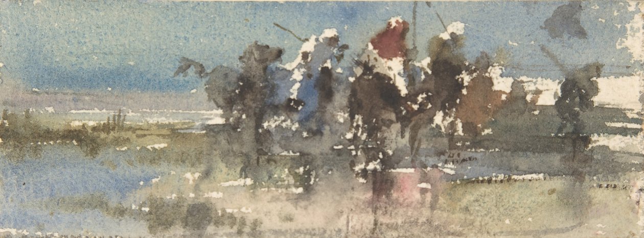 Moors on Horseback by Mariano José María Bernardo Fortuny y Carbó