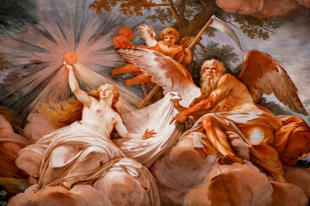 Romulus is Welcomed in Olympus by Jupiter (detail) by Mariano Rossi