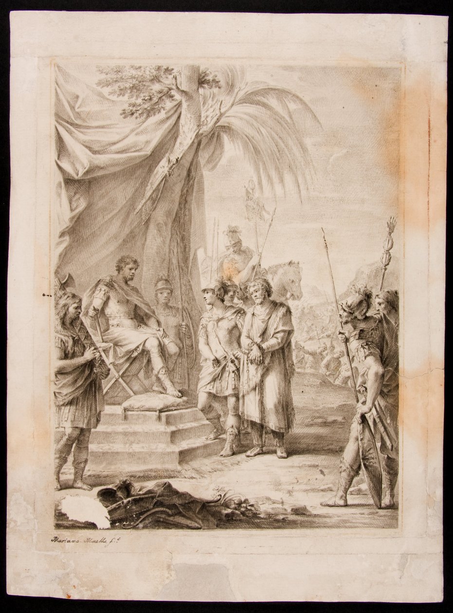 Jugurtha Bound and Handed Over to Silanus, Who Takes Him to Marius by Mariano Salvador Maella