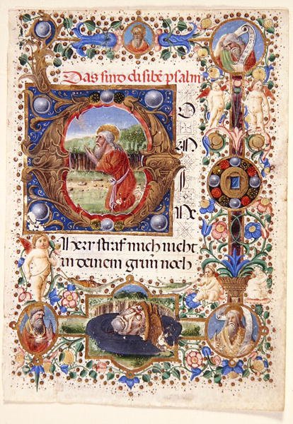 Single Leaf from a Florentine Book of Hours, Late 15th Century by Mariano de Buono di Jacopo