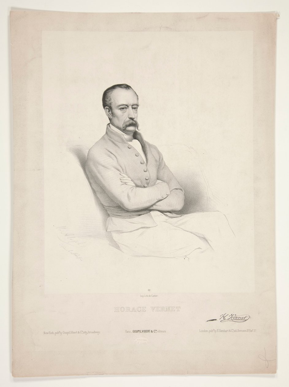 Portrait of Horace Vernet by Marie Alexandre Alophe