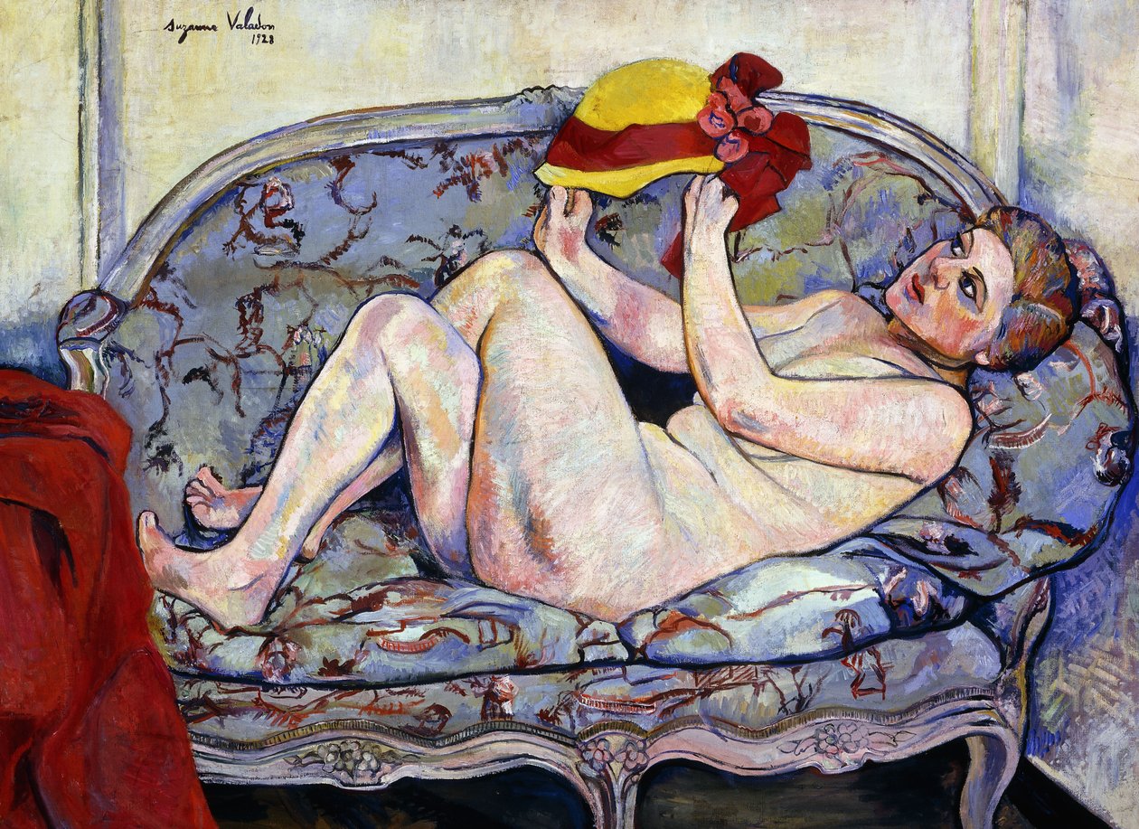 Nude Reaching on a Sofa by Marie Clementine Valadon