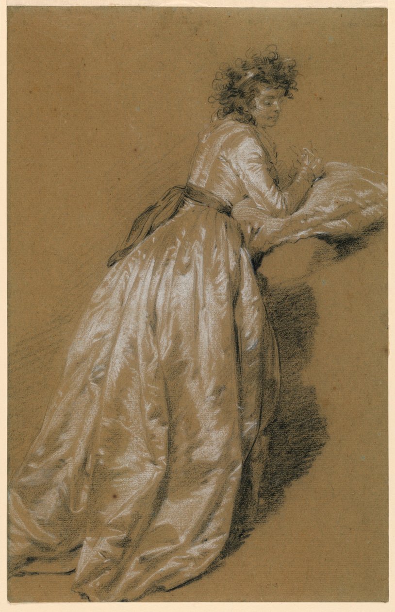 Standing Woman in a White Dress by Marie Françoise Constance Mayer