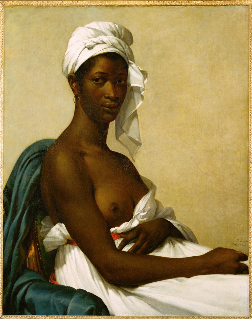 Portrait of a Black Woman by Marie Guilhelmine Benoist