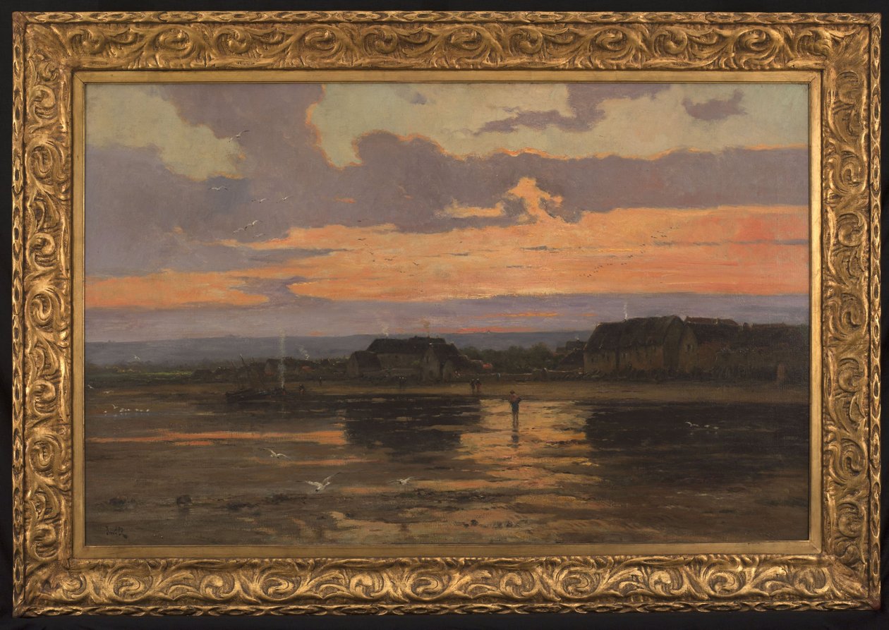 Solitude in the evening: Morsalines (Manche) by Marie Joseph Leon Clavel Iwill