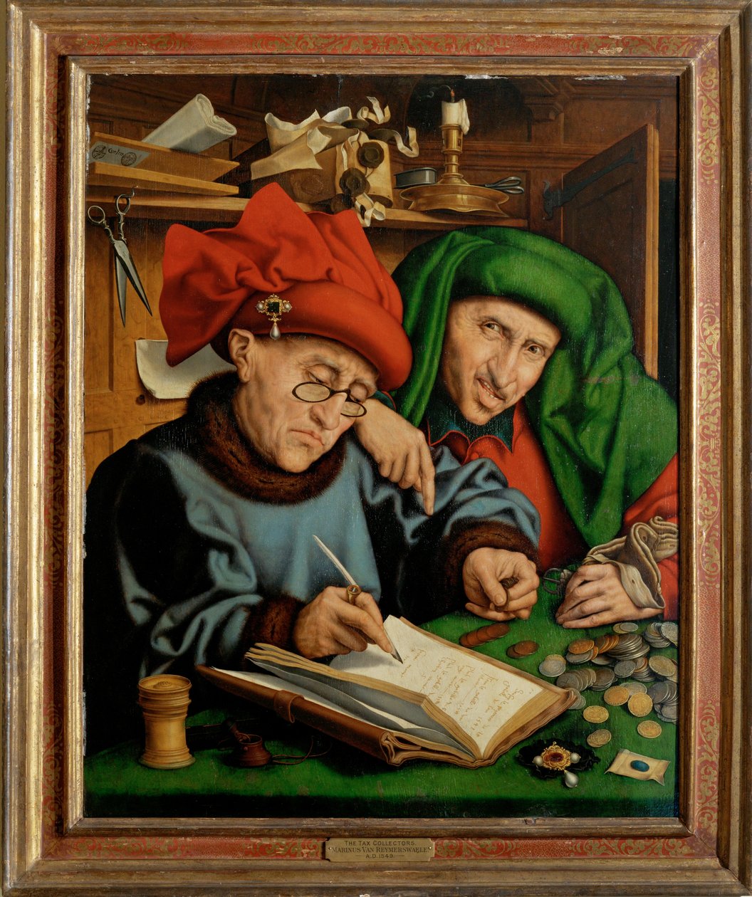 The Moneychanger by Marinus van Reymerswaele