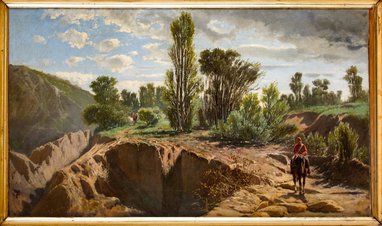 Landscape with Riding Garibaldians by Mario Di Scovolo