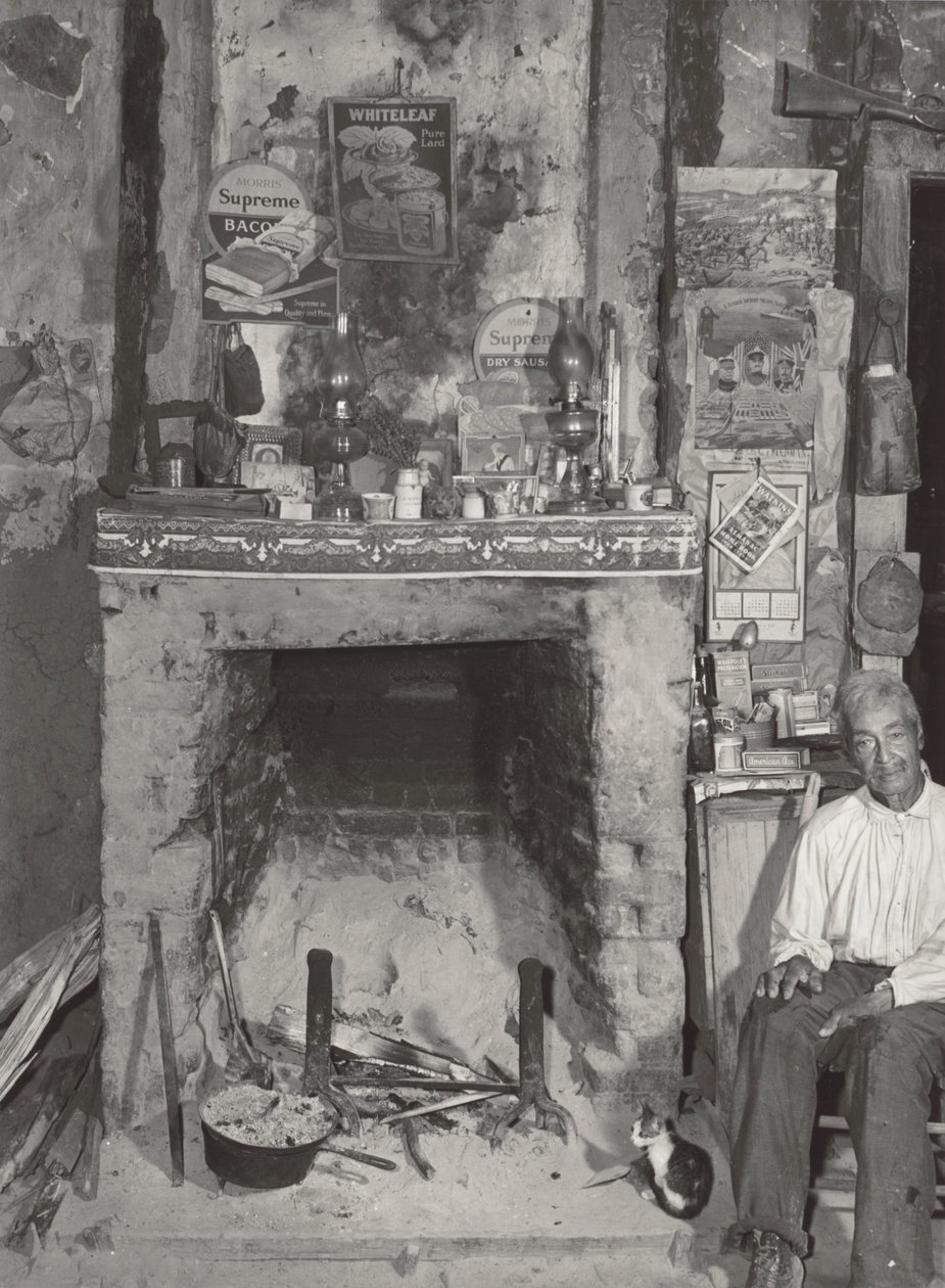 Man Near a Fireplace by Marion Post Wolcott