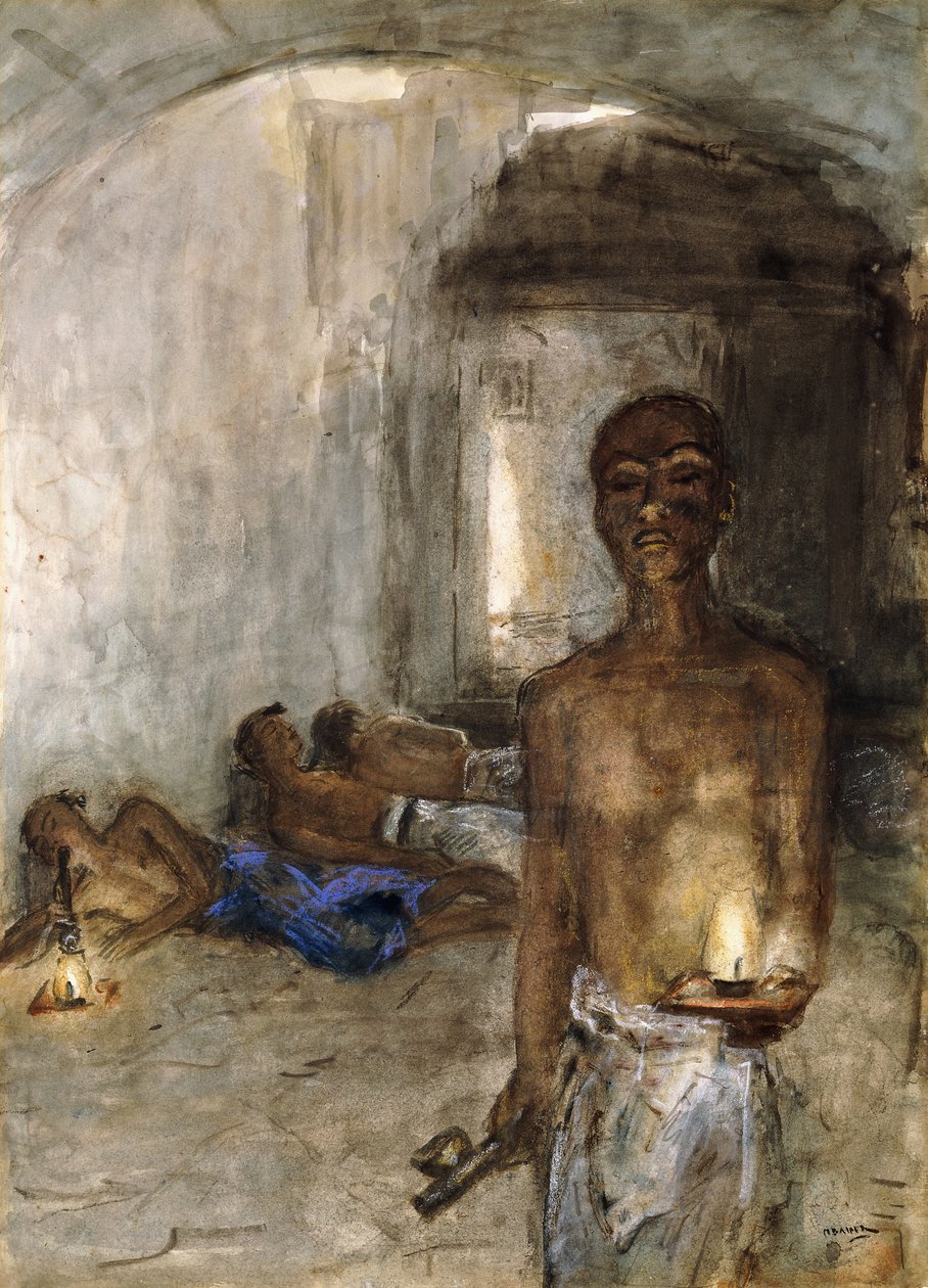 Opium Smoker, Saigon by Marius Alexander Jacques Bauer