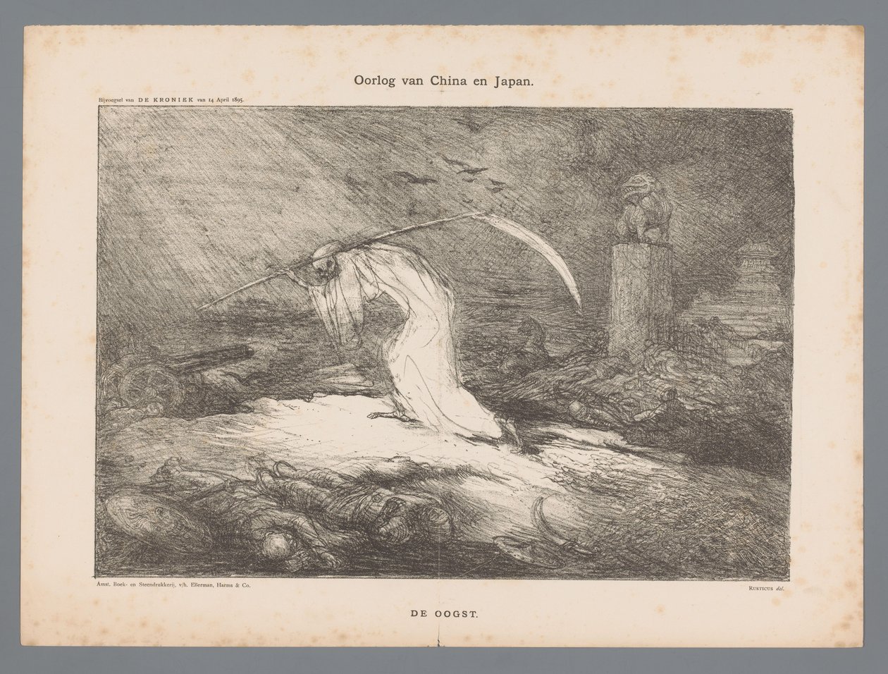 War of China and Japan (title on object) by Marius Bauer