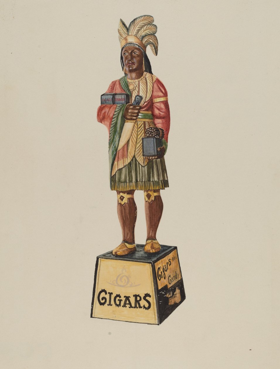 Cigar Store Indian by Marius Hansen