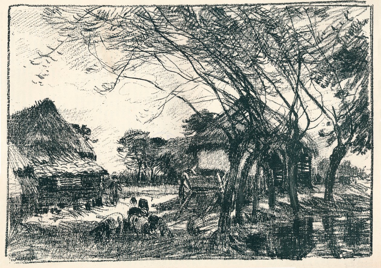 At the Back of the Farm, 19th century by Mark Fisher