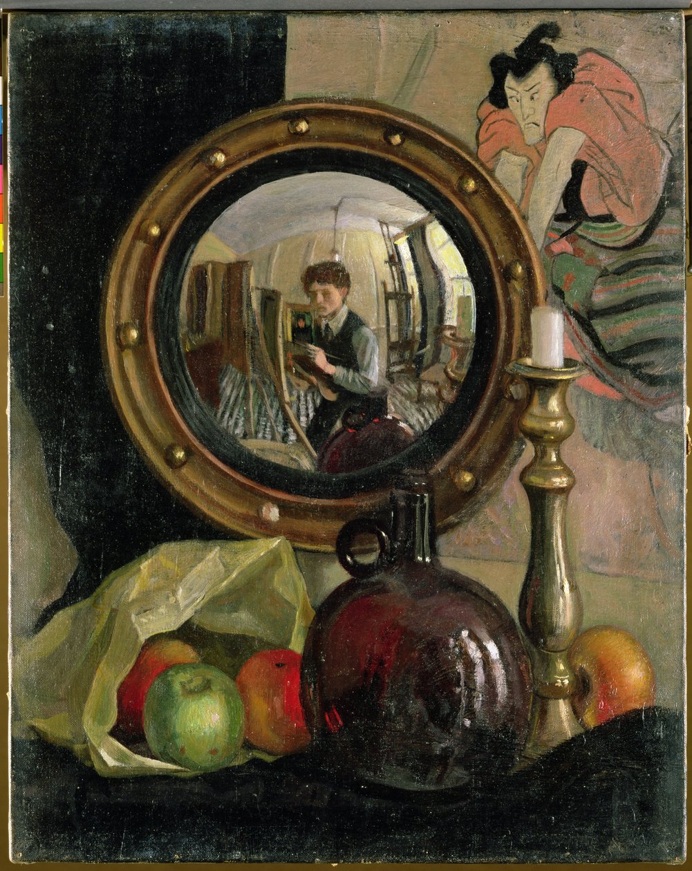 Still Life with Self Portrait by Mark Gertler