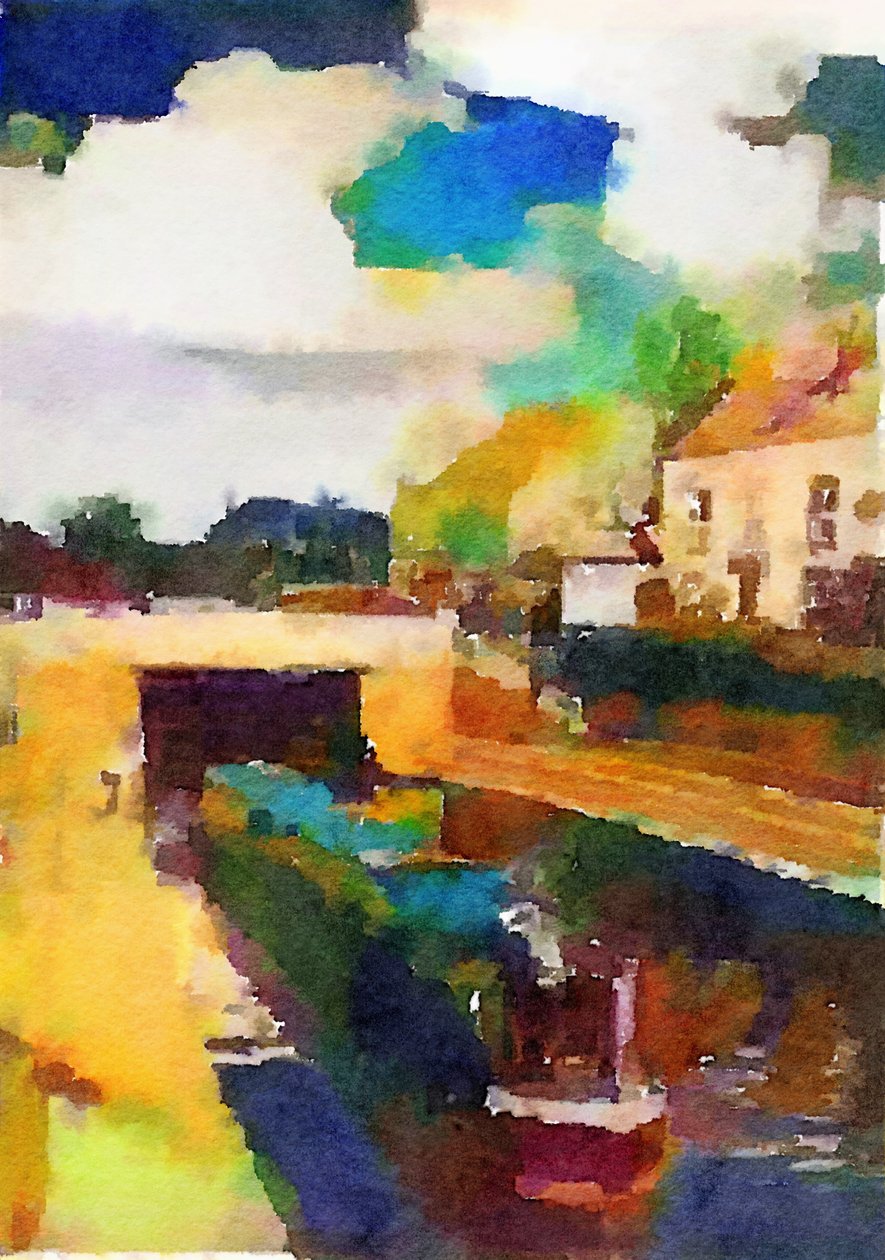 Canal Boat at Trent Lock by Mark Gordon