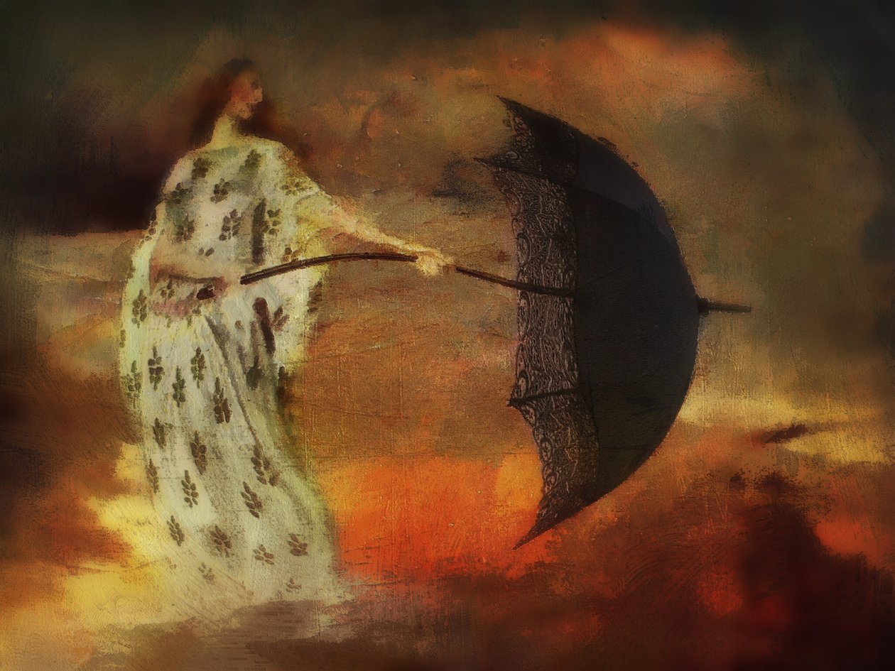 Umbrellas and Solar Flares by Mark Gordon