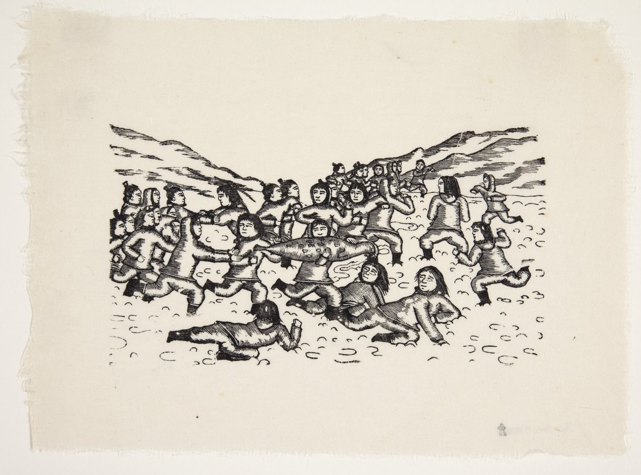 The Story of Akigssiak: The Seal Ball Game, where the grandfather is overcome by Markus Lynge