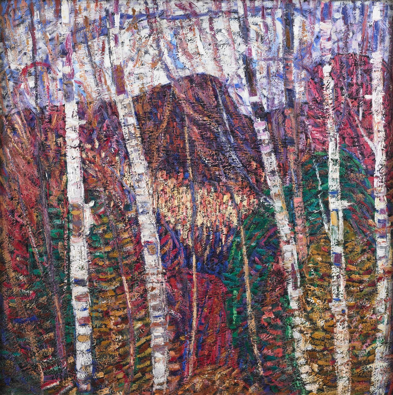 White Birches, c.1908 by Marsden Hartley