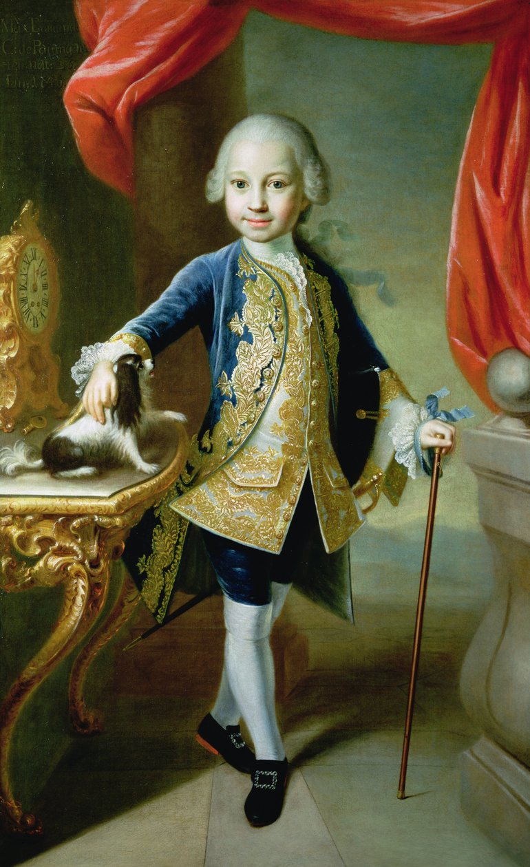 Portrait of a Boy with Pet Spaniel, 18th century by Martin II Mytens or Meytens