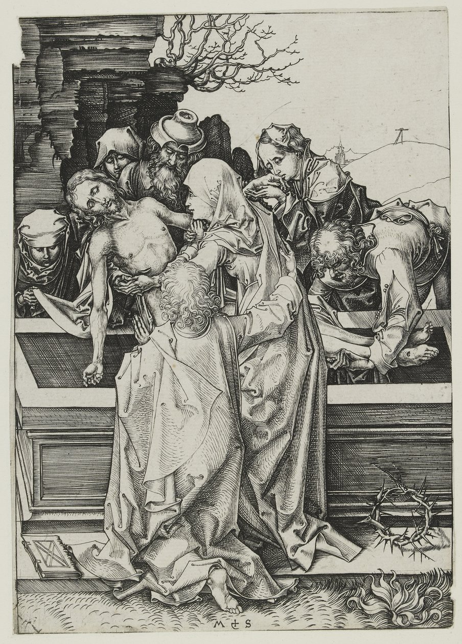 The Entombment by Martin Schongauer