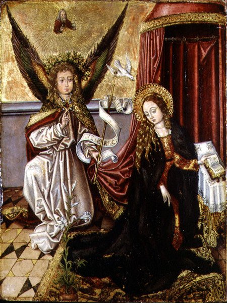 The Annunciation by Martin (follower of) Schongauer