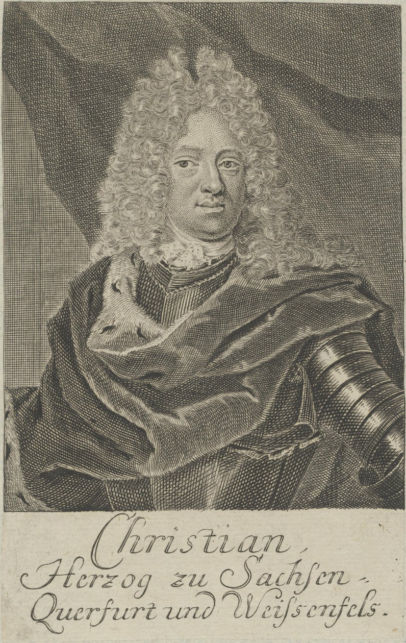 Christian von Sachsen-Weissenfels by Martin Bernigeroth