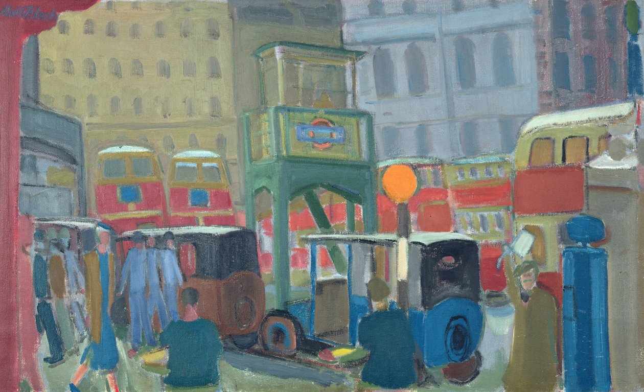 Buses at Victoria Station, London by Martin Bloch