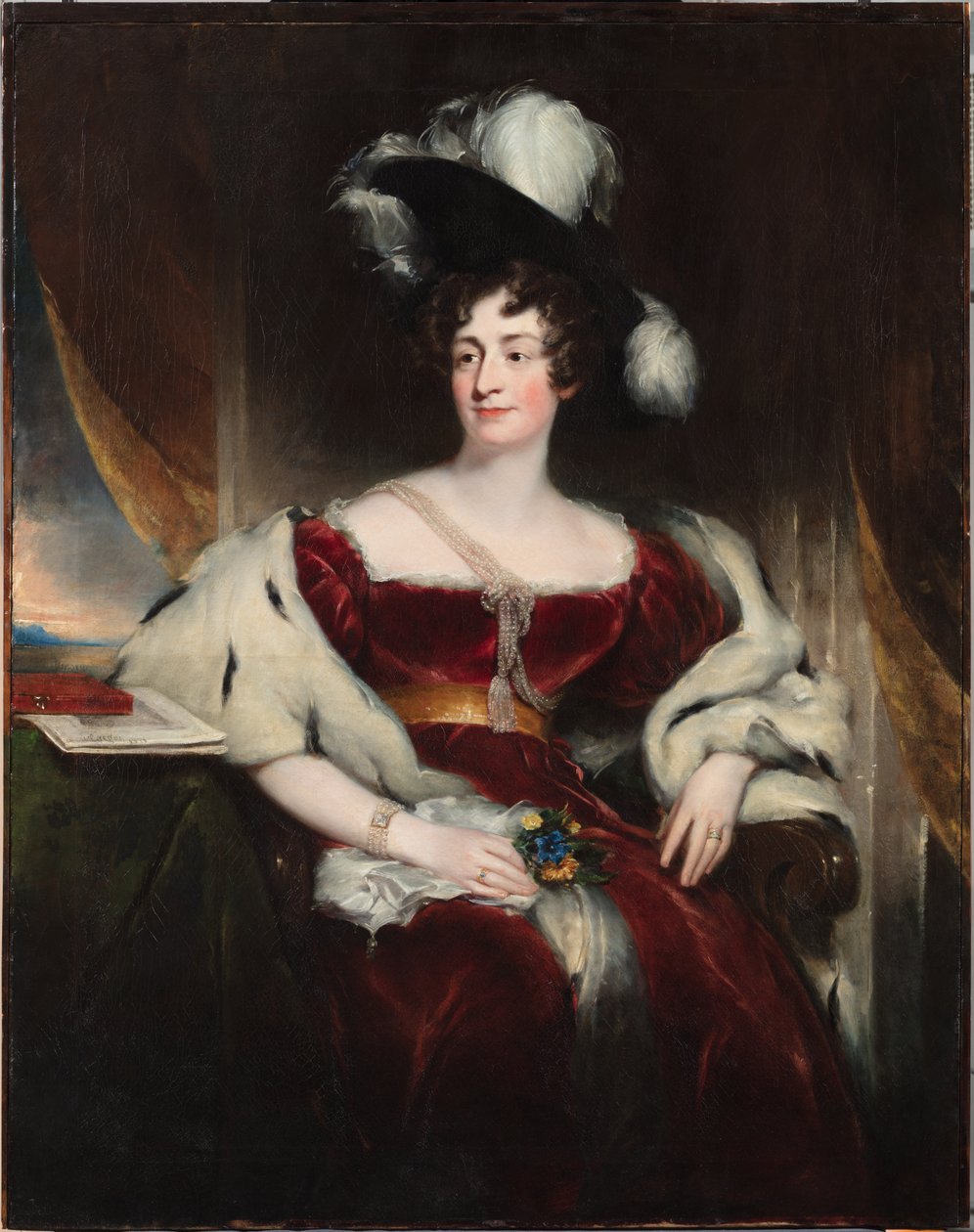 Portrait of Charlotte Florentia, Third Duchess of Northumberland (1787-1866) by Martin Cregan