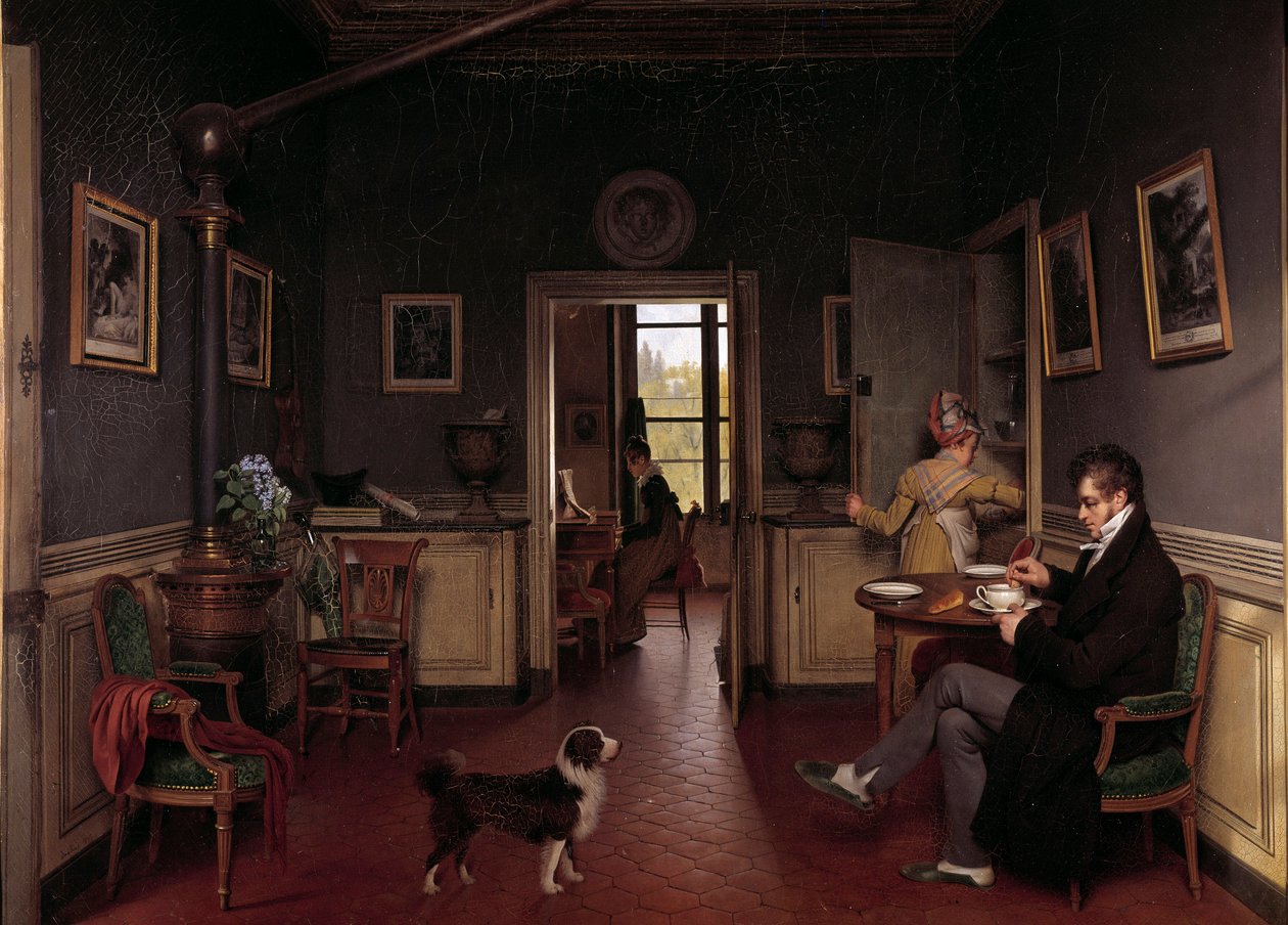An Interior View of a Dining Room in 1815 by Martin Drölling