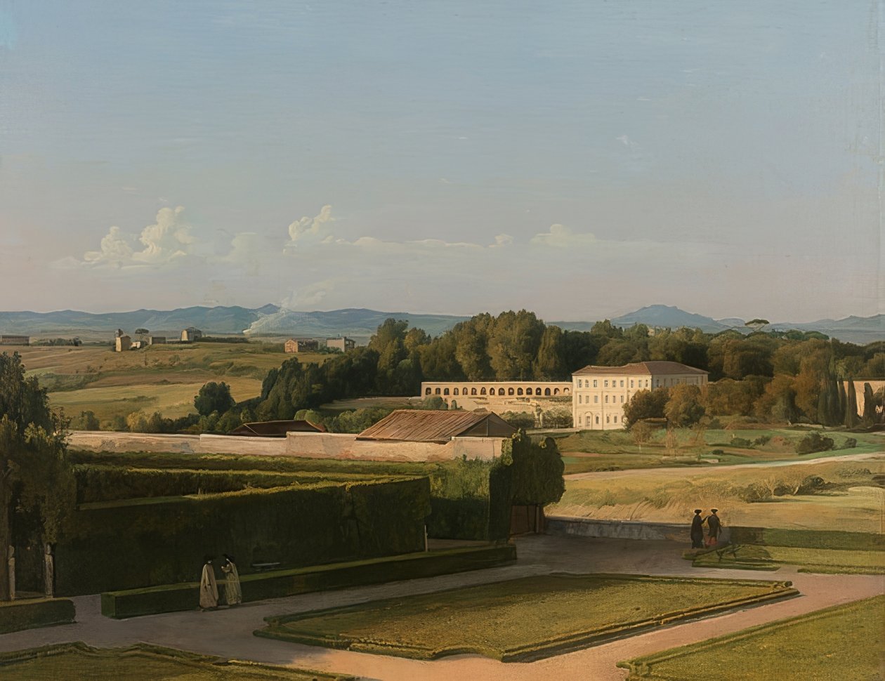 View of the Gardens of the Villa Medici. 1811-16 by Martin Drölling