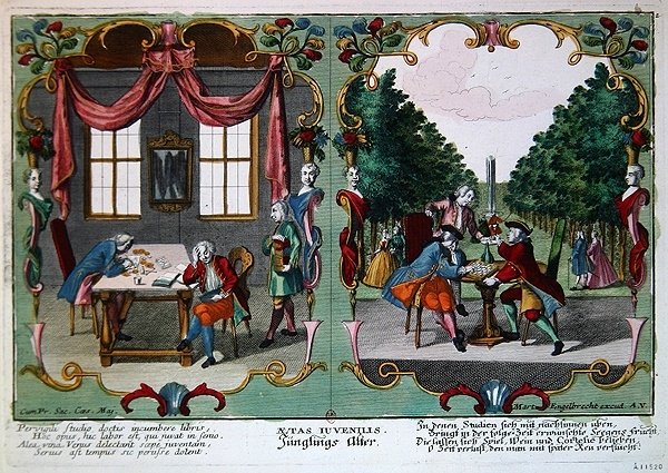Adolescent Boys, Early 18th Century by Martin Engelbrecht