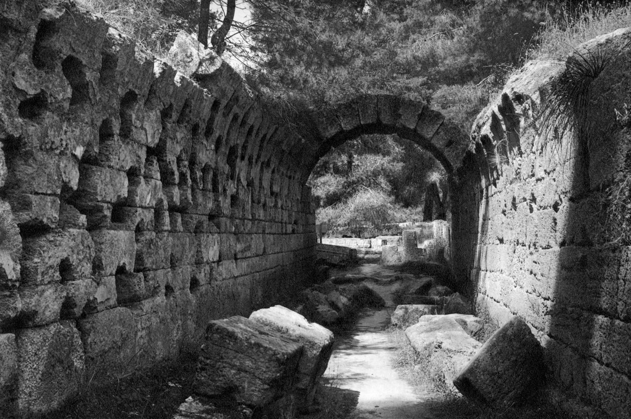 Entrance to the Stadion, Olympia, Greece by Martin Hurlimann