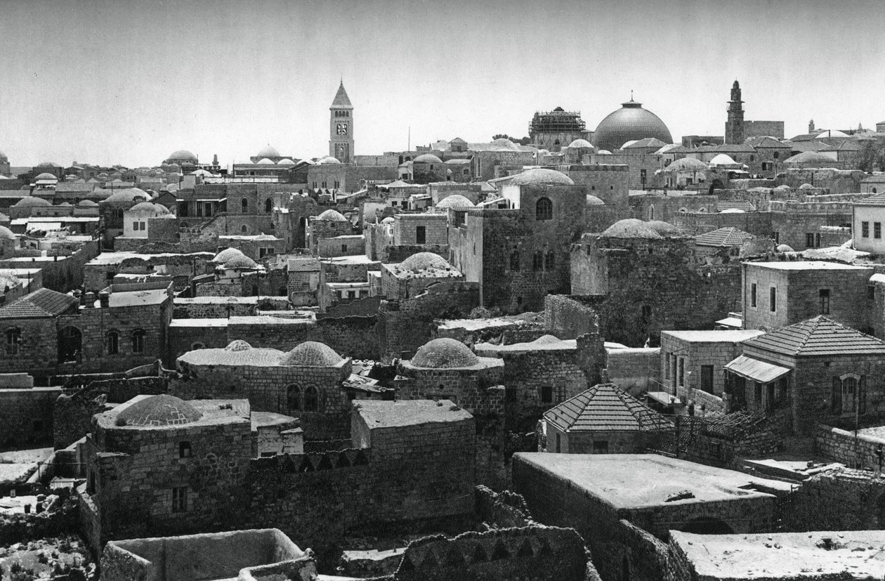 Jerusalem and Dome of the Church of the Holy Sepulchre by Martin Hurlimann