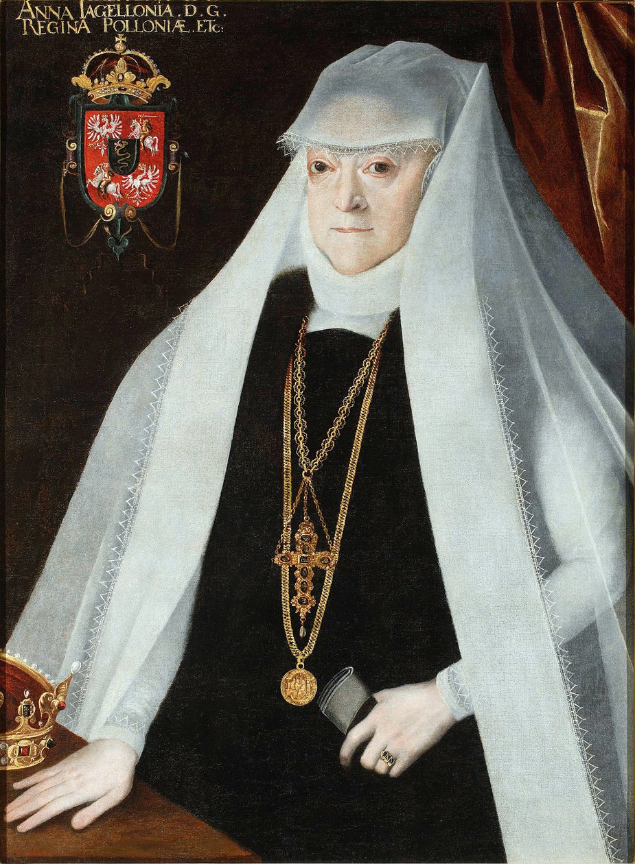 Portrait of Anna Jagiellon (1523–1596), Queen of Poland by Martin Kober