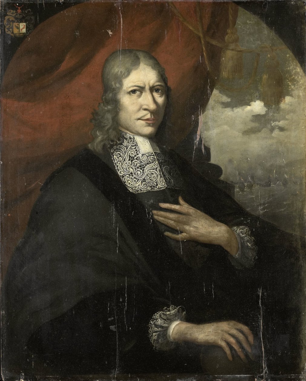 Portrait of Rycklof van Goens, Governor-General by Martin Palin (attributed to)