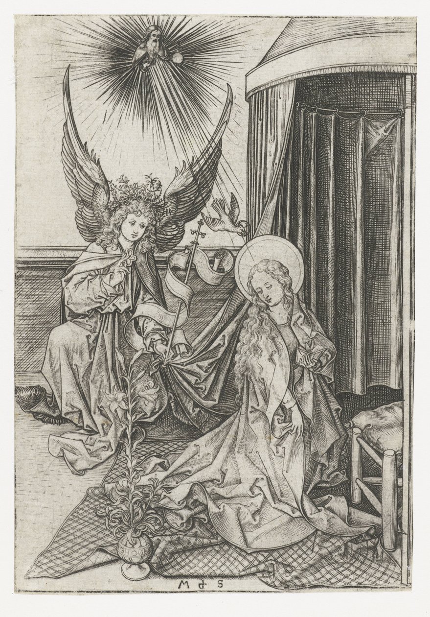 Annunciation by Martin Schongauer
