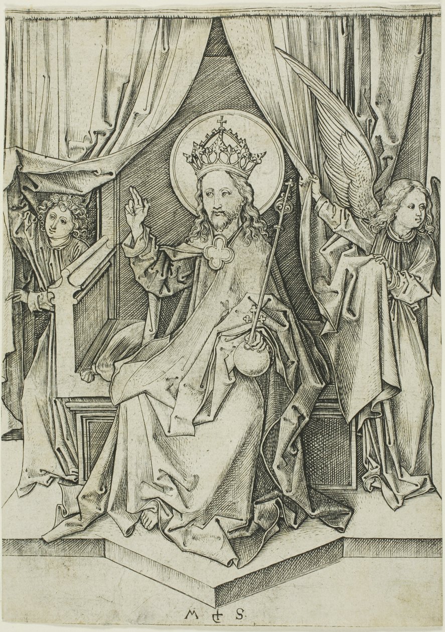Christ Enthroned by Martin Schongauer
