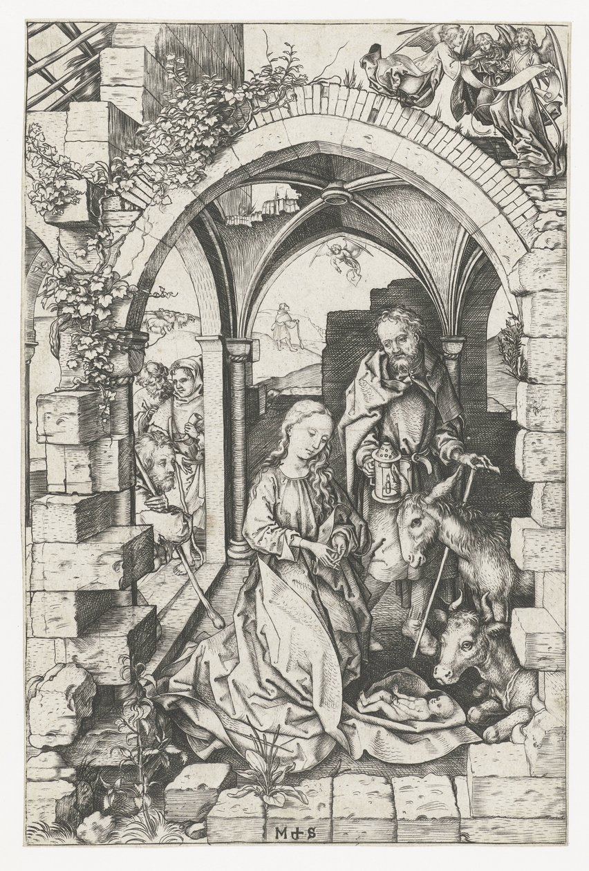 The Birth of Christ by Martin Schongauer