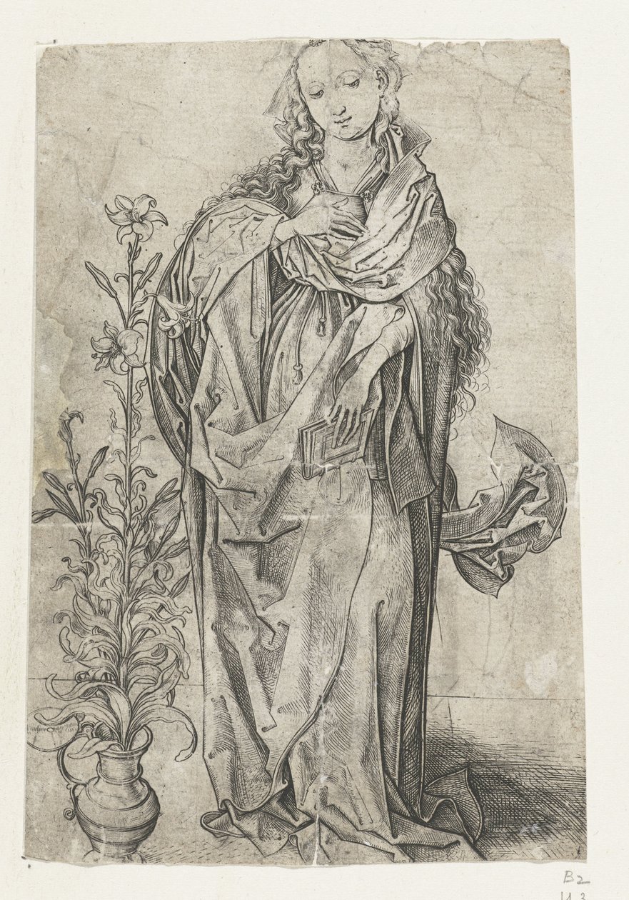 The Virgin Mary (Annunciation) by Martin Schongauer