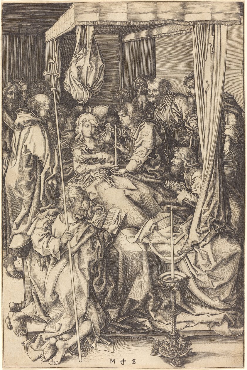 Death of the Virgin by Martin Schongauer