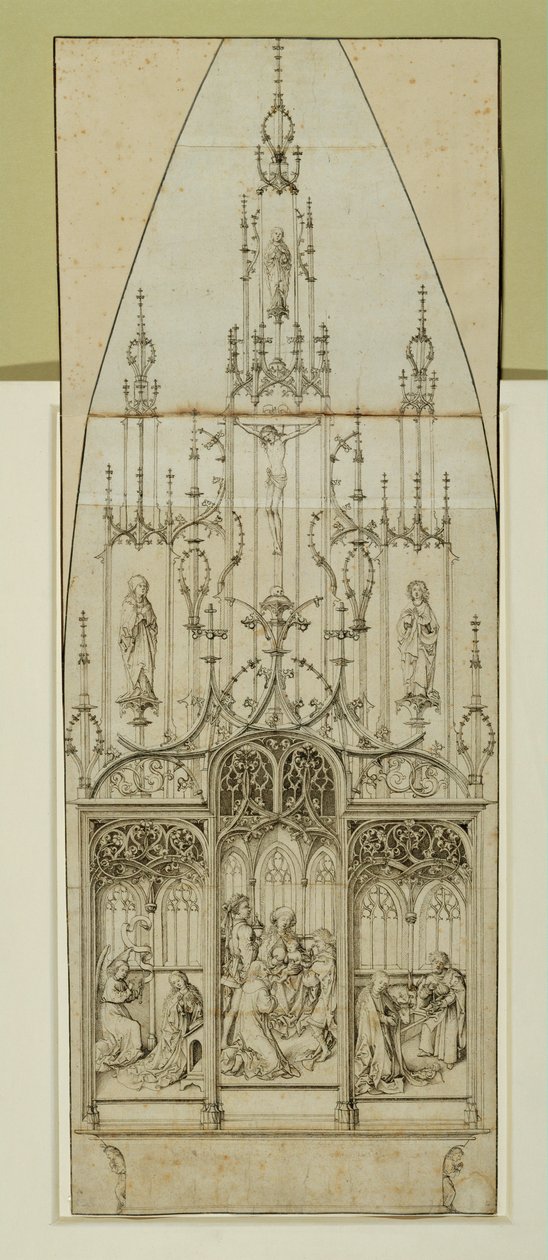 Drawing for an Altar by Martin Schongauer