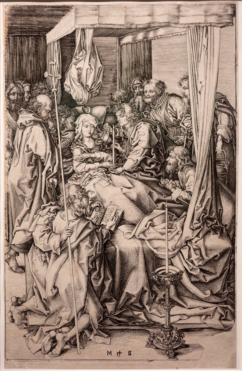 The Death of the Virgin (engraving by Martin Schongauer) by Martin Schongauer