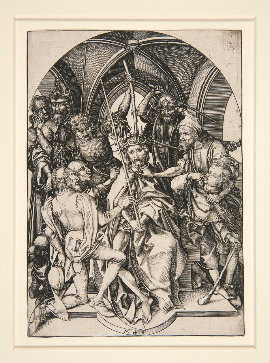 The Crowning with Thorns, from the series The Passion by Martin Schongauer