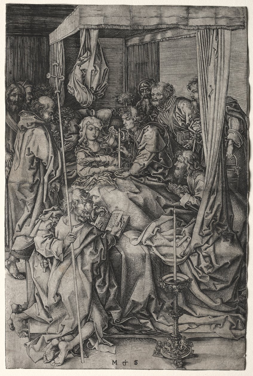 The Death of the Virgin by Martin Schongauer