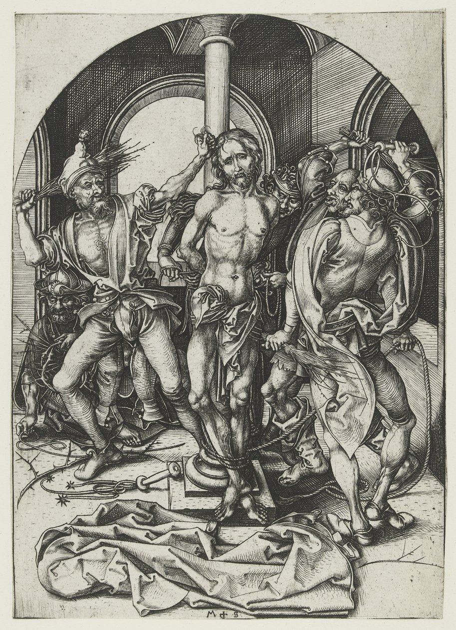 The Flagellation by Martin Schongauer