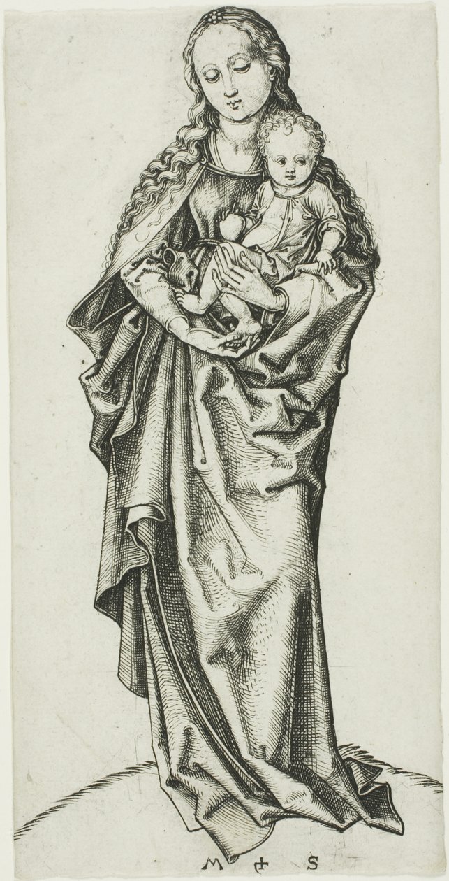 The Madonna and Child with an Apple by Martin Schongauer