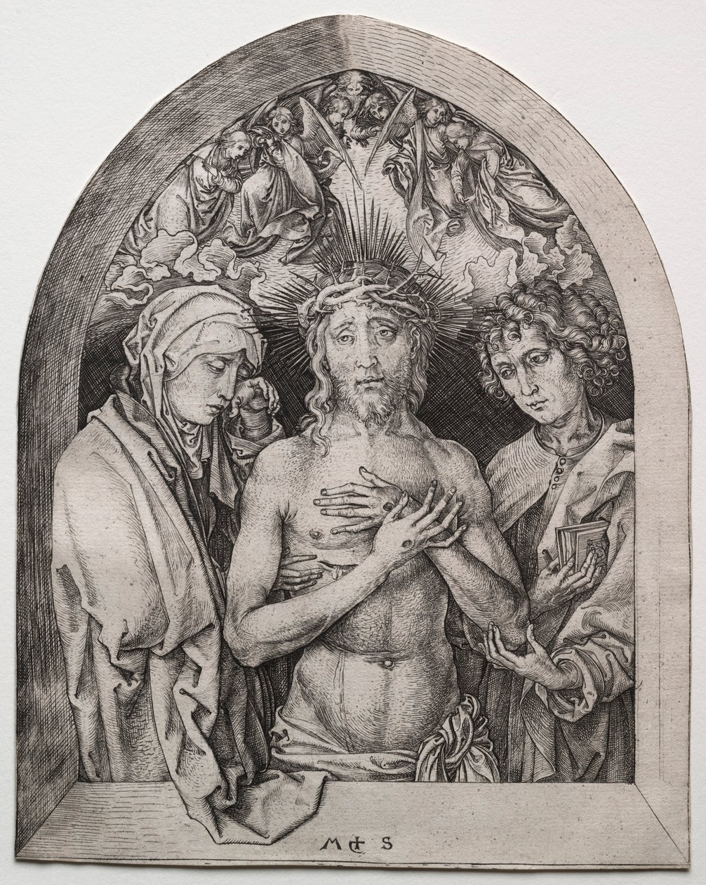 The Man of Sorrows by Martin Schongauer