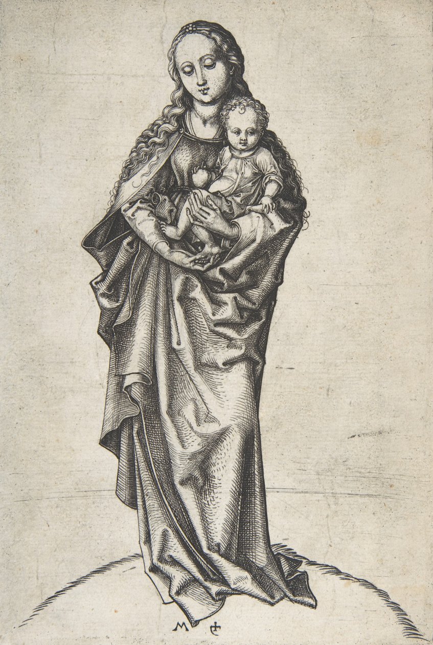 Virgin and Child with an Apple, ca. 1475 by Martin Schongauer