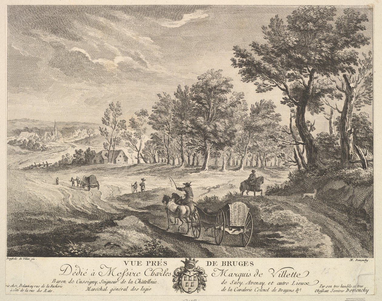 View near Bruges by Martin de Monchy