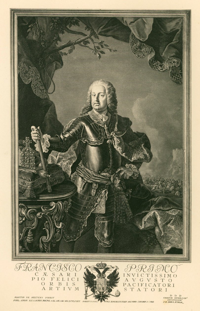 Franz I Stephan, Emperor of the Holy Roman Empire by Martin van (after) Mytens or Meytens