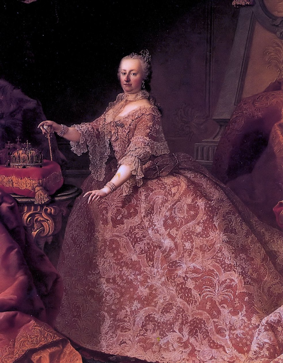 Maria Theresia of Austria at the Age of 35 by Martin van Meytens